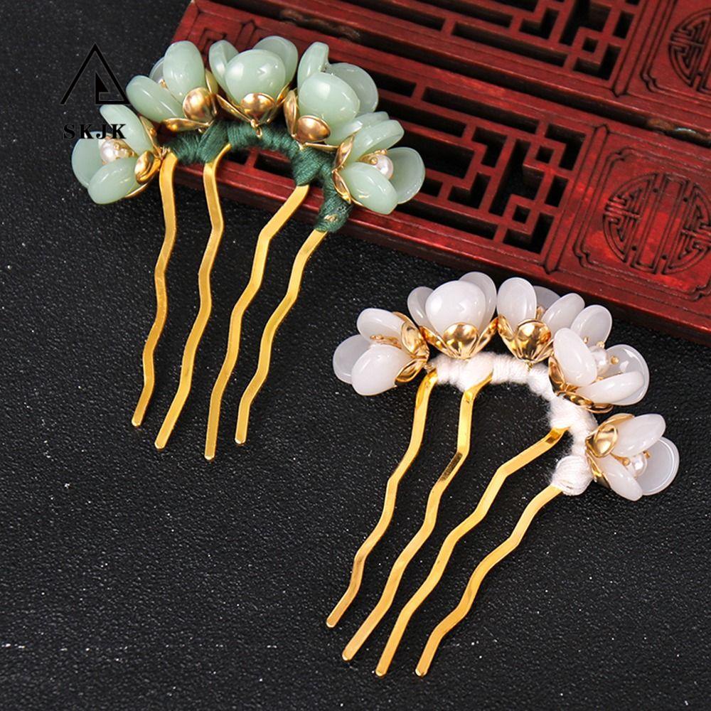 Trâm Cài Tóc Chữ U Hình Hoa Phong Cách Trung Quốc Thời Trang Cho Nữ