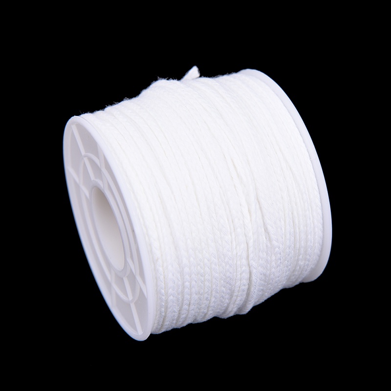 Cuộn Dây Cotton Bện Hình Vuông Kích Thước 61Mx2.5Mm Chuyên Dụng Làm Đồ Trang Sức