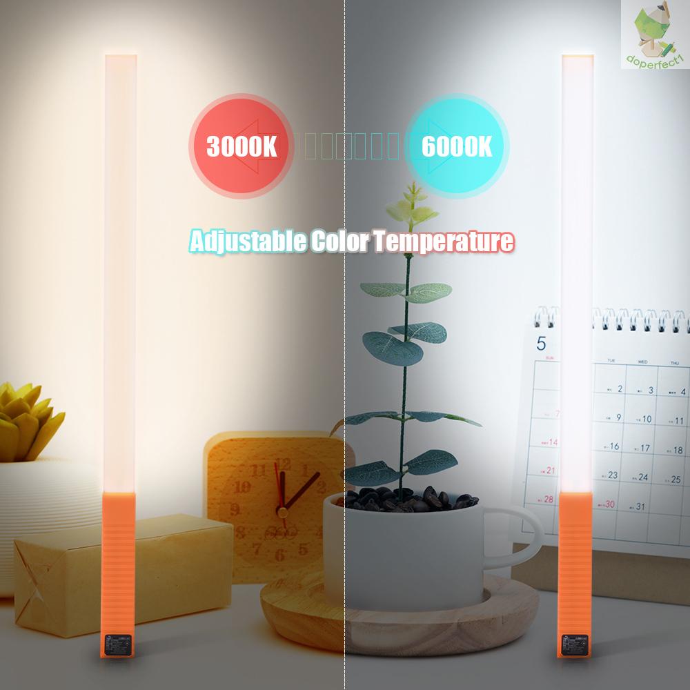 Đèn LED Chụp Ảnh Cầm Tay Có Thể Điều Chỉnh Độ Sáng &amp; Nhiệt Độ Tích Hợp Recharga Came-6.7