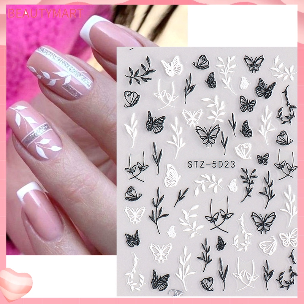 Miếng Dán Trang Trí Móng Tay DIY Hình Hoa Trà Cổ Điển Dành Cho Nữ