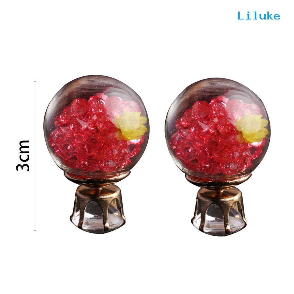 1 Đôi Khuyên Kẹp Vành Tai Hình Cầu Xinh Xắn Cho Nữ