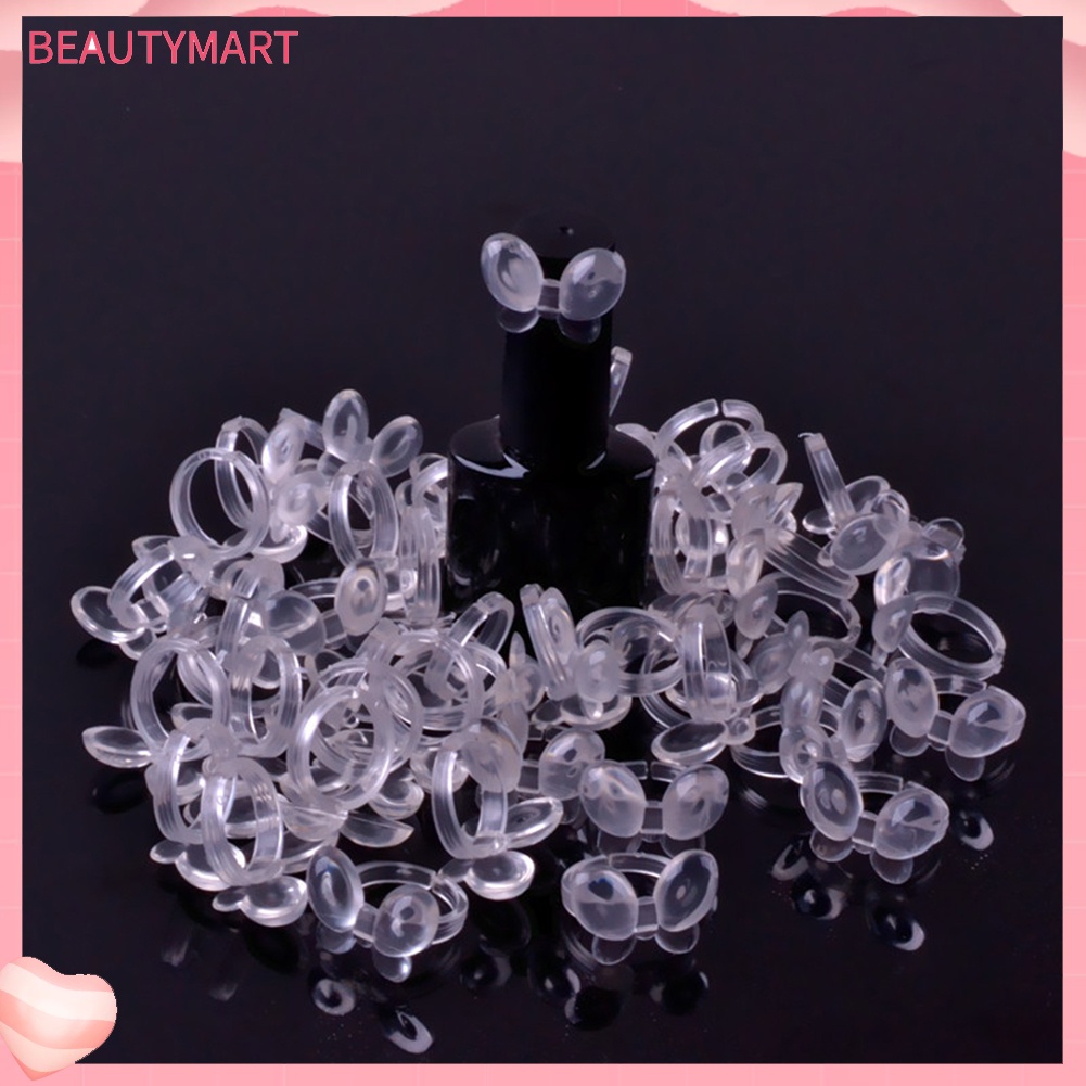 Set 50 Nhẫn Hình Bướm Dễ Thương Dùng Trưng Bày Lọ Sơn Móng Tay Gel UV