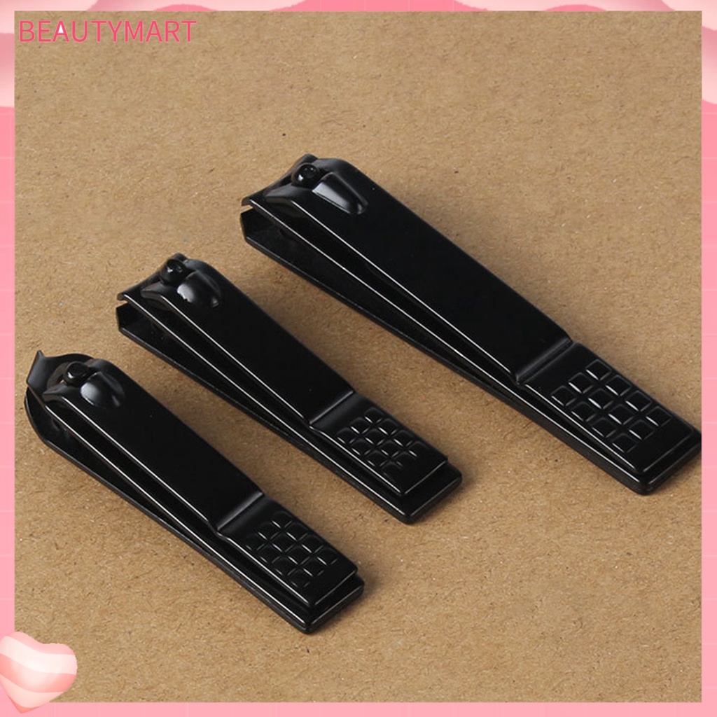 Kềm Cắt Móng Tay 3 Kiểu Cong Bằng Thép Không Gỉ Màu Đen