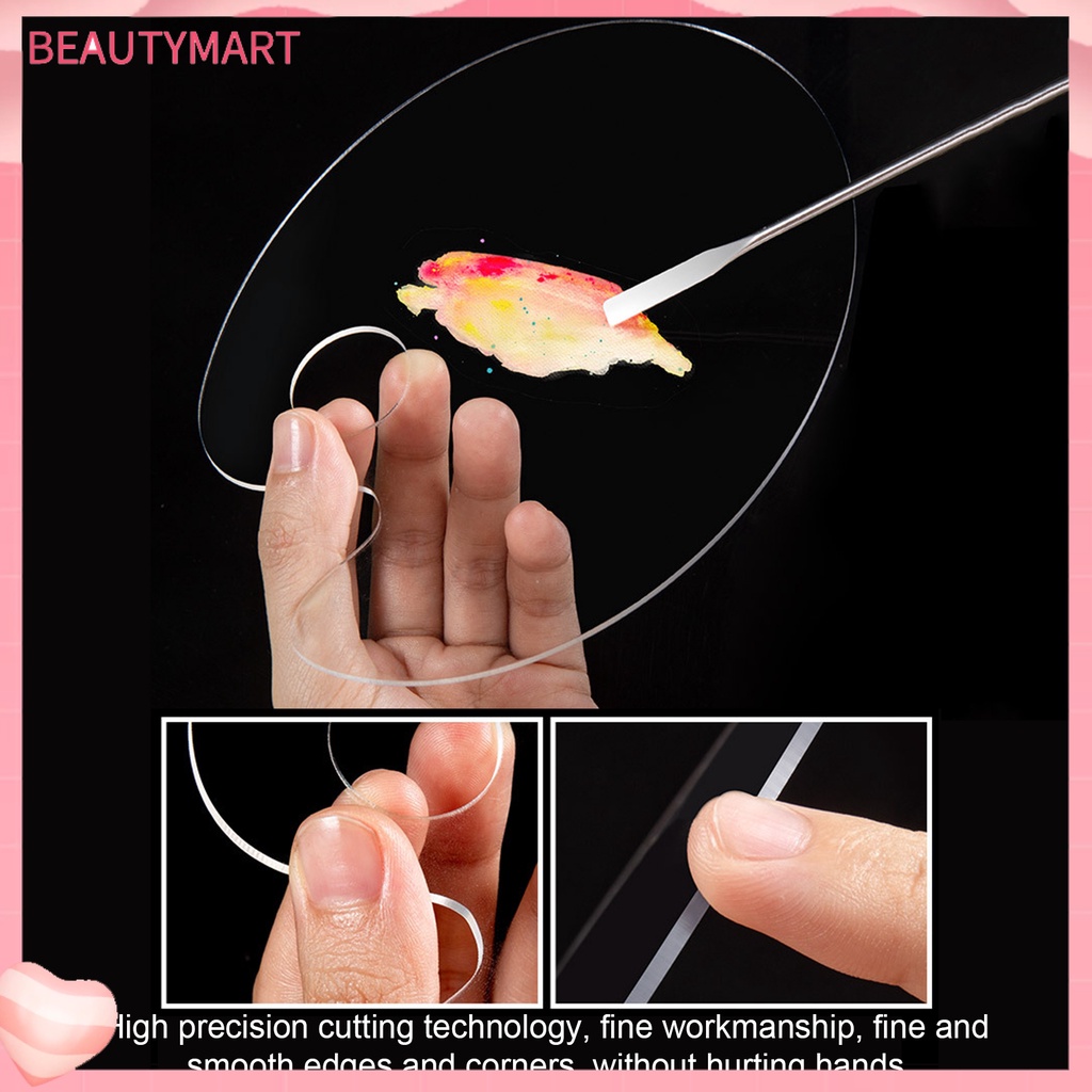 1 Bộ Bảng Màu Trang Điểm Móng Tay Bằng Acrylic Trong Suốt Chống Áp Lực Dễ Vệ Sinh