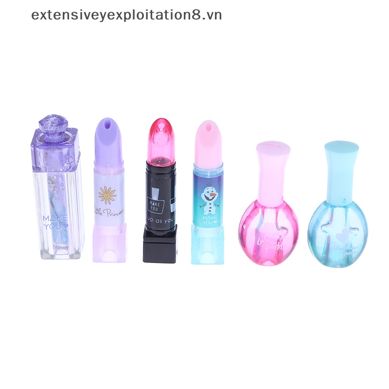 Set 12 Son Bóng 1: 6 Dùng Trang Điểm Cho Nhà Búp Bê