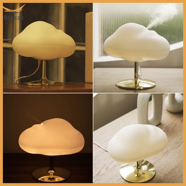 Máy Khuếch Tán Tinh Dầu 270ml Hình Đám Mây Hoạt Hình Có Đèn Led