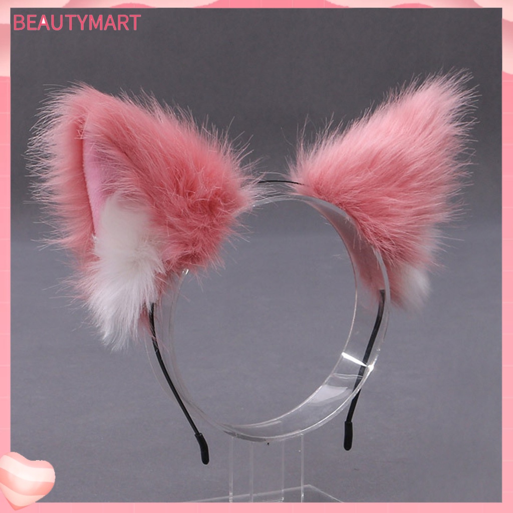 Băng Đô Tai Mèo Lông Xù Tinh Tế Dùng Hóa Trang Tiệc Tùng