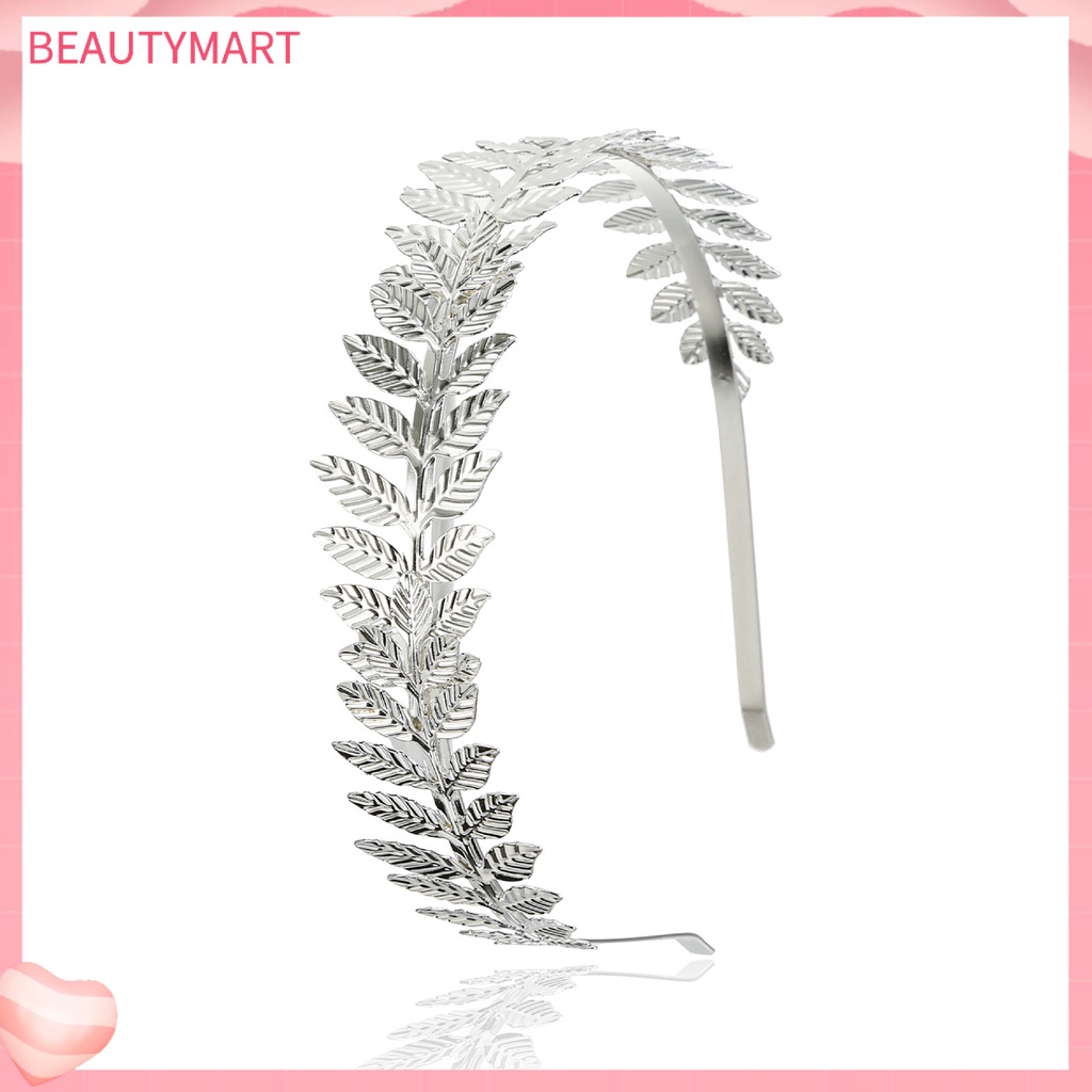 Băng Đô Cài Tóc Hình Cành Lá Lâu Trôi Không Phai Màu Cho Cô Dâu