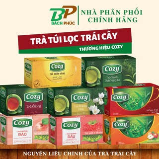 Trà Túi Lọc Cozy Có Đủ Các Mùi Hộp 25 Gói Nguyên liệu pha chế trà trái cây