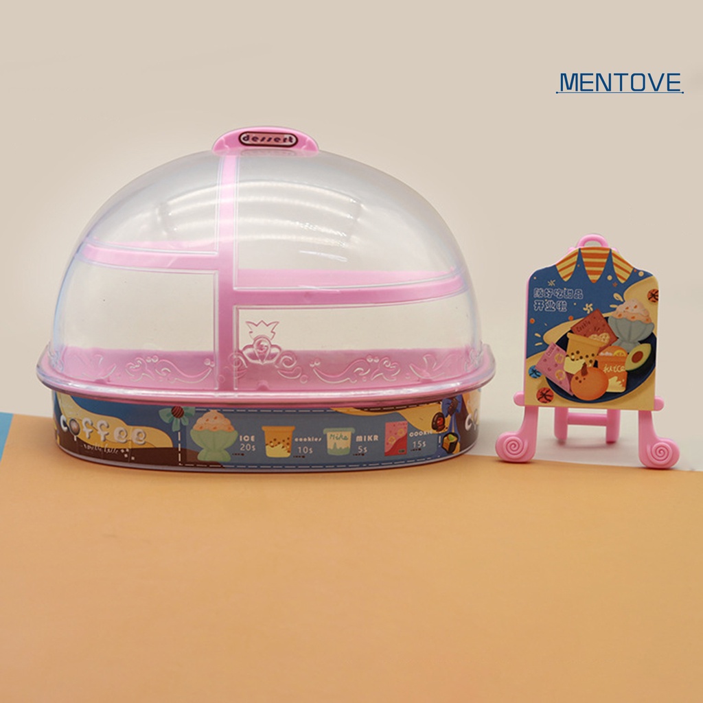 1 Set Mô Hình Tủ Trưng Bày Bánh Trong Suốt Trang Trí Nhà Búp Bê