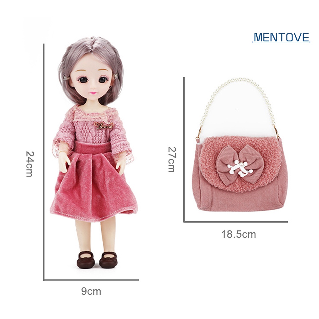 [MT] Đồ Chơi Búp Bê Công Chúa Bằng Nhựa Dễ Mang Theo Hợp Thời Trang Cho Bé Gái