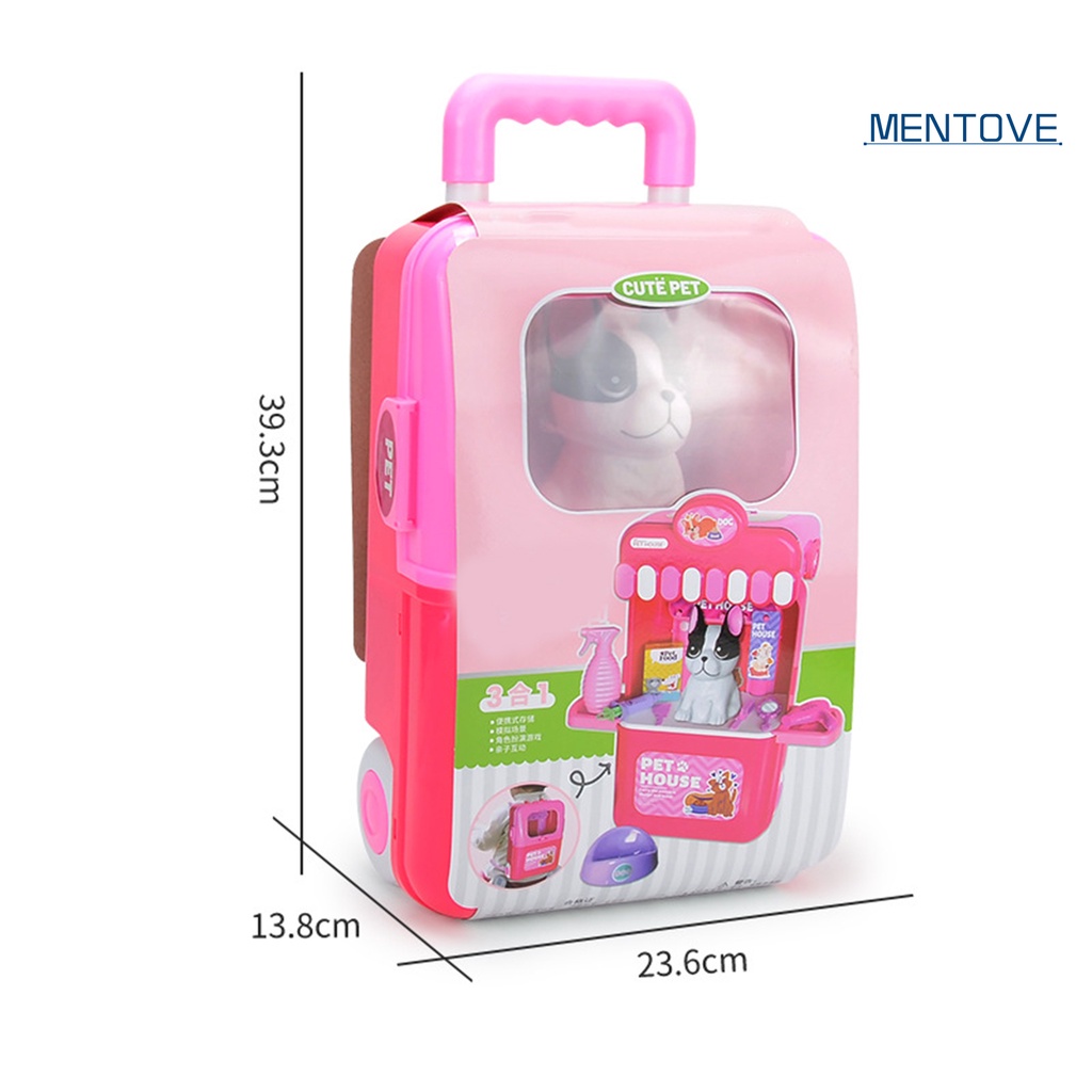 Bộ 21 Món Đồ Chơi Gồm Ba Lô + Túi Lăn Đựng Thú Cưng 3 Trong 1 Tiện Dụng