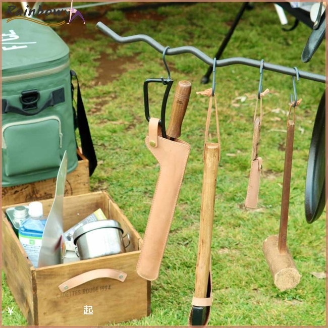 [COD] Kẹp Bao Da Thắt Lưng Đựng Đồ Dùng Cắm Trại Chống Bỏng