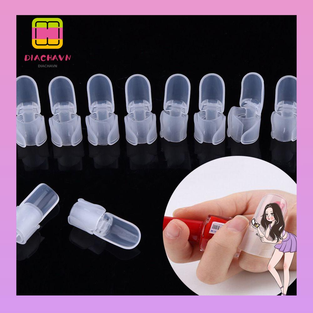 Set 10 Kẹp Bảo Vệ Móng Tay Trong Suốt Tiện Dụng Ốp