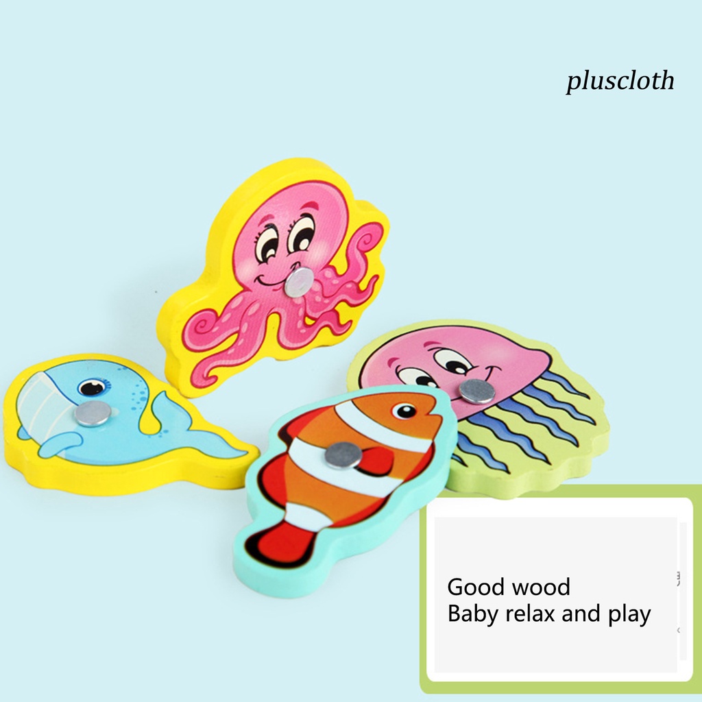 1 Bộ Đồ Chơi Câu Cá Bằng Gỗ Màu Sắc Tươi Sáng Vui Nhộn Cho Bé