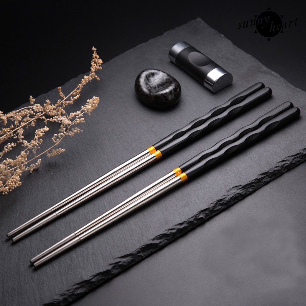 Đũa Chống Trượt Bằng Thép Không Gỉ Phong Cách suno