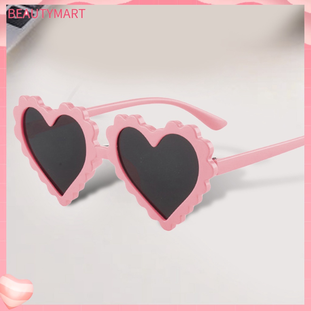 Kính Mát Hình Trái Tim Hoạt Hình Cá Tính Cho Bé