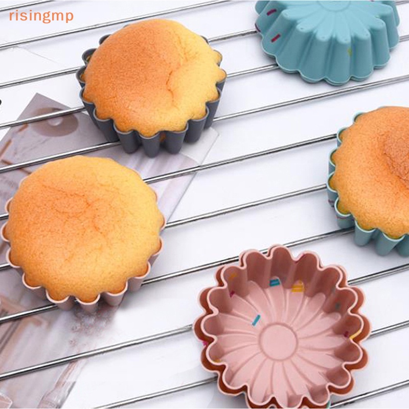 Set 6 Khuôn Silicone Cấp Thực Phẩm Làm Bánh Muffin Có Thể Tái Sử Dụng