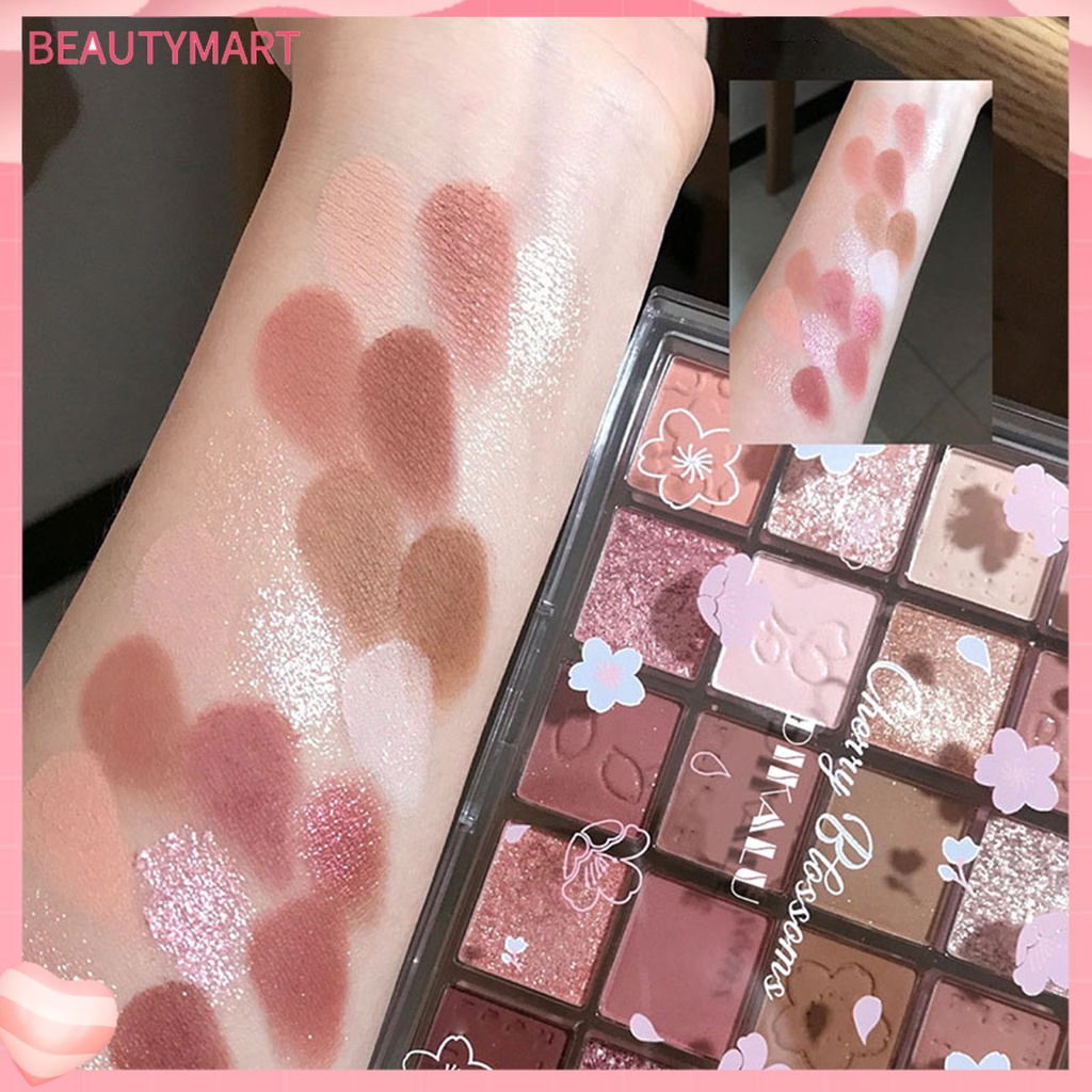 Bảng Phấn Mắt beautymart 20 Màu Sắc Lấp Lánh Kết Cấu Lụa Dễ Sử Dụng Phong Cách Hàn Quốc