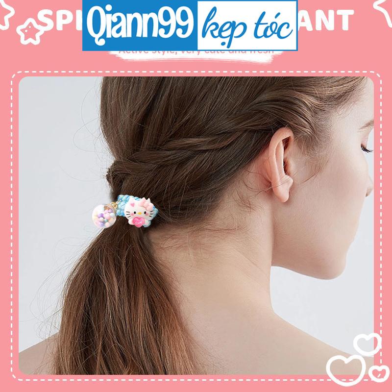 ❤️Dây buộc tóc Sanrio, buộc tóc Kuromi, Dây cột tóc Scrunchies, Dây buộc tóc dễ thương phong cách hàn quốc