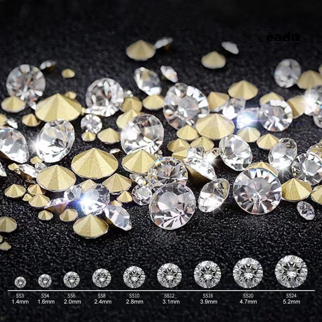 1 Hộp Đá 3D Trong Suốt Lấp Lánh Trang Trí Móng Tay Nghệ Thuật