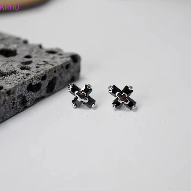 Đôi Khuyên Tai Hình Thánh Giá Đính Đá Zircon Dành Cho Nữ Mới