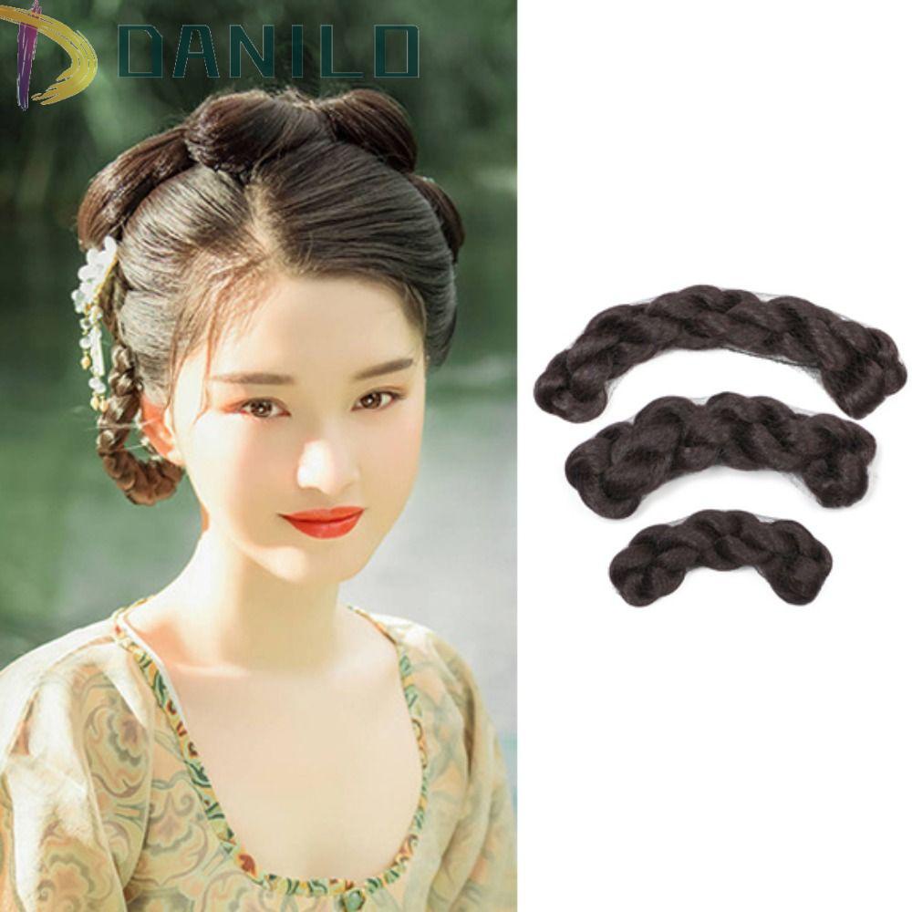 Danilo Tóc Giả Thắt Bím Màu Đen Ngọt Ngào Phong Cách Trung Hoa Cổ Điển Cho Nữ Hóa Trang / Studio