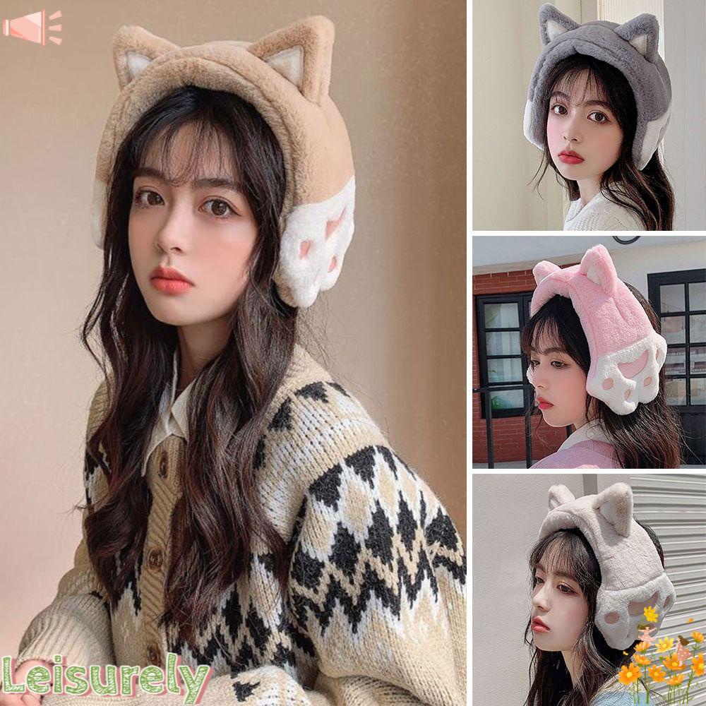 Chụp Tai Giữ Ấm Bằng Lông Nhung Thời Trang Mùa Đông