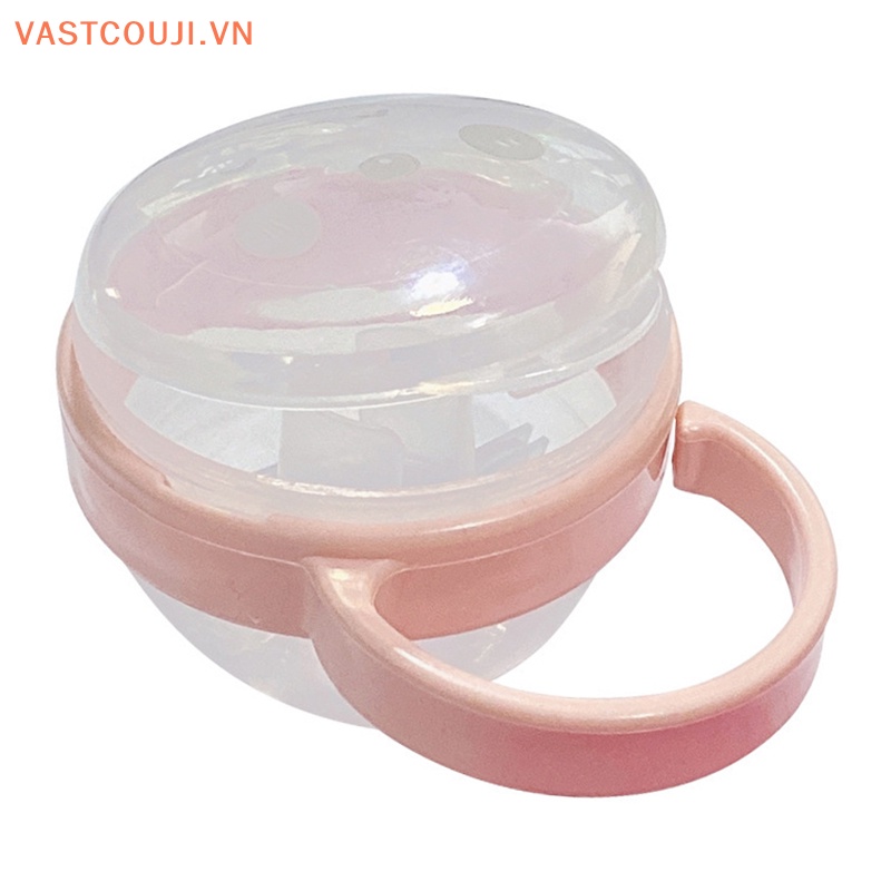 Núm Vú Giả Trong Suốt Chống Bụi Có Tay Cầm Tiện Dụng Cho Bé