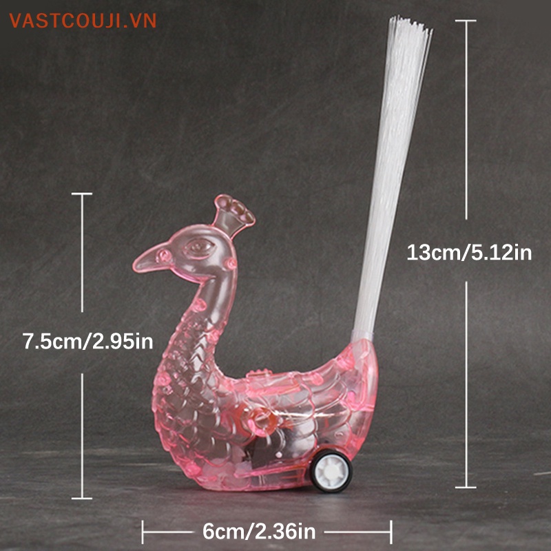 Bộ 3 Đèn LED Phát Sáng Hình Chim Công Trang Trí Đẹp Mắt