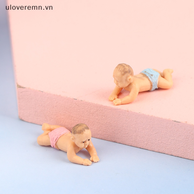 Mô Hình Búp Bê Em Bé Mini Dễ Thương Dùng Trang Trí