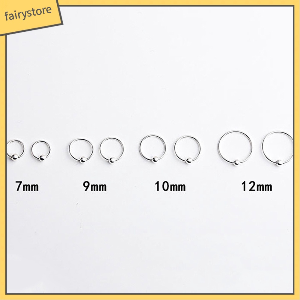 Bông Tai Mạ Bạc Hình Tròn Thời Trang Dành Cho Nữ