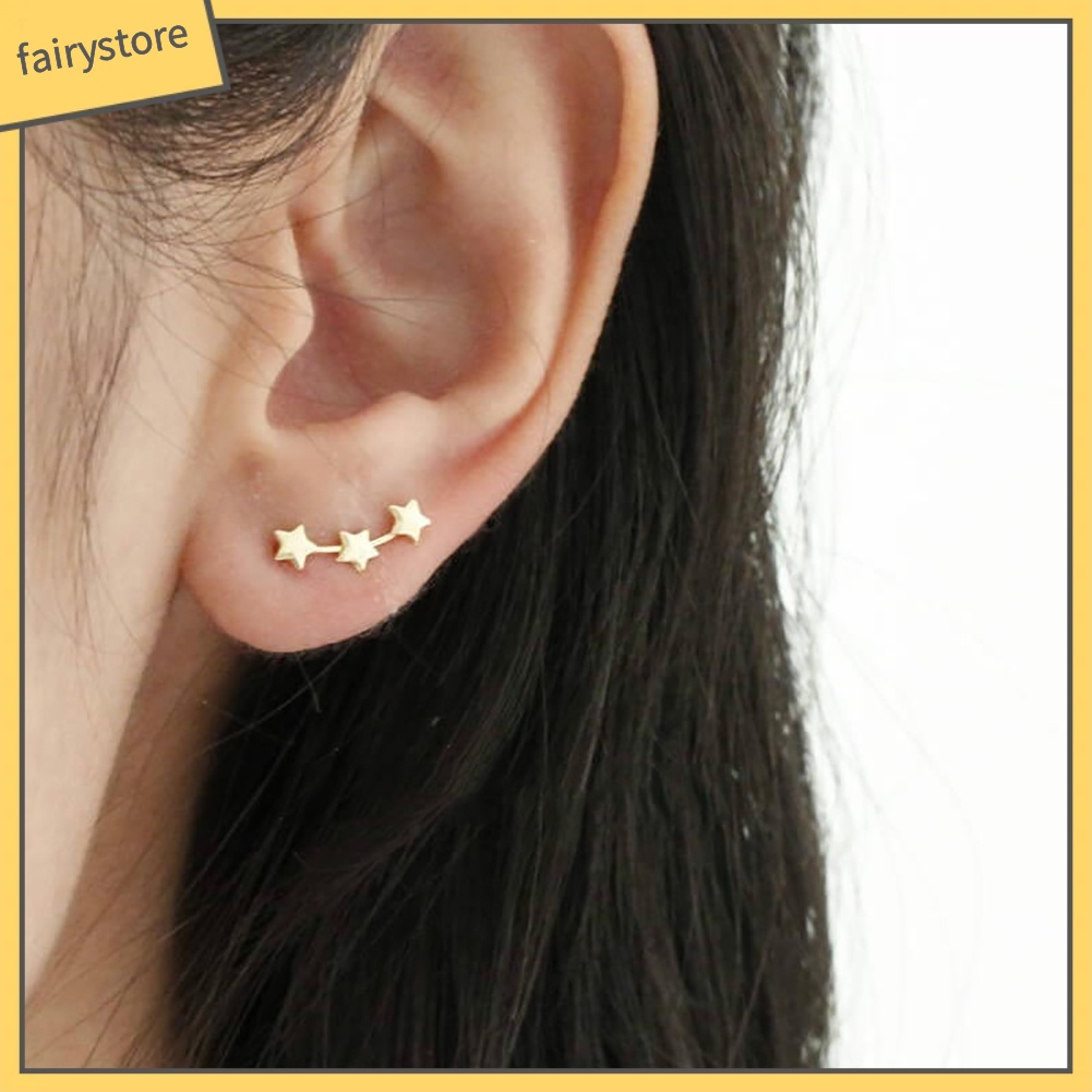 1 Đôi Bông Tai Hình Ngôi Sao Nhỏ Thanh Lịch Thời Trang Dành Cho Nữ