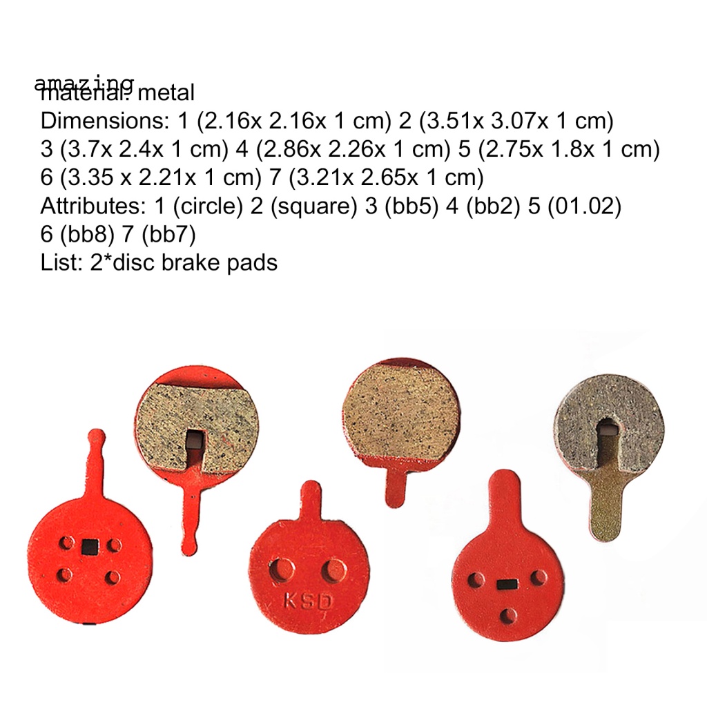 1 Cặp Má Phanh Xe Đạp Bán Kim Loại Không Gây Tiếng Ồn