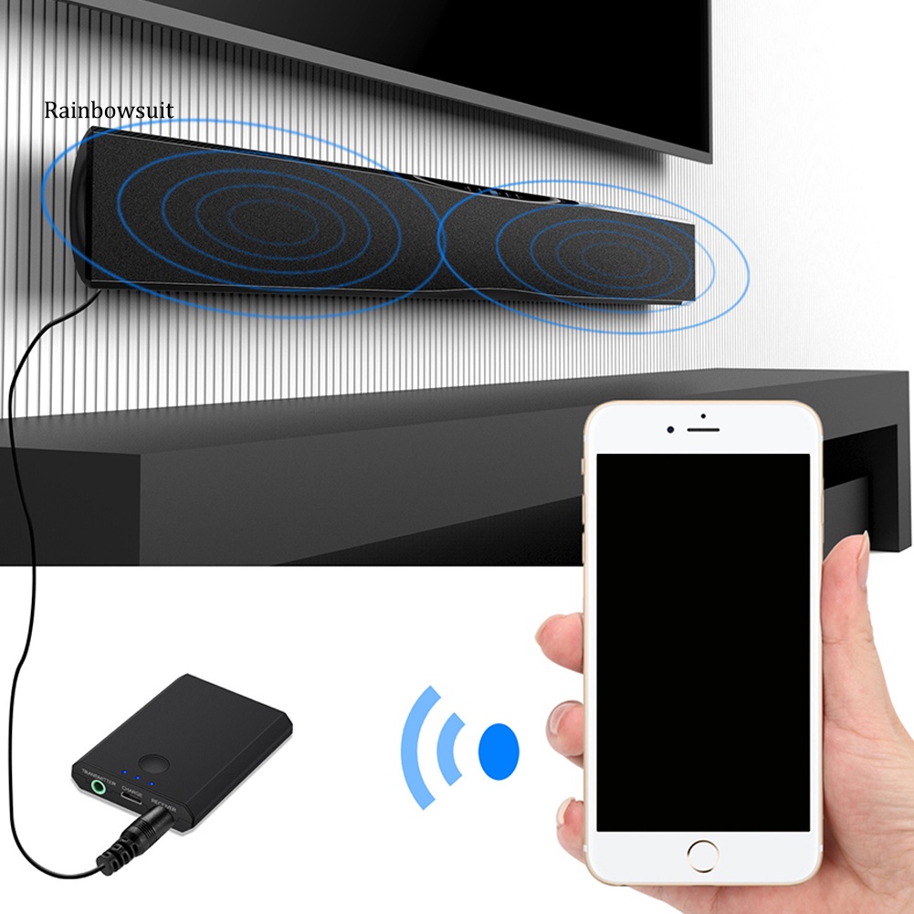 Thiết Bị Truyền Nhận Tín Hiệu Bluetooth Không Dây 2 Trong 1 AUX RCA HiFi 3.5mm