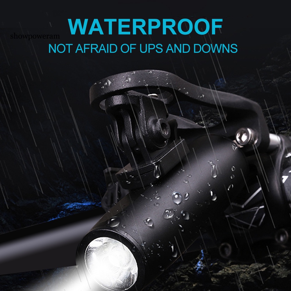 Đèn LED Gắn Phía Trước Xe Đạp Sạc USB 5 Chế Độ