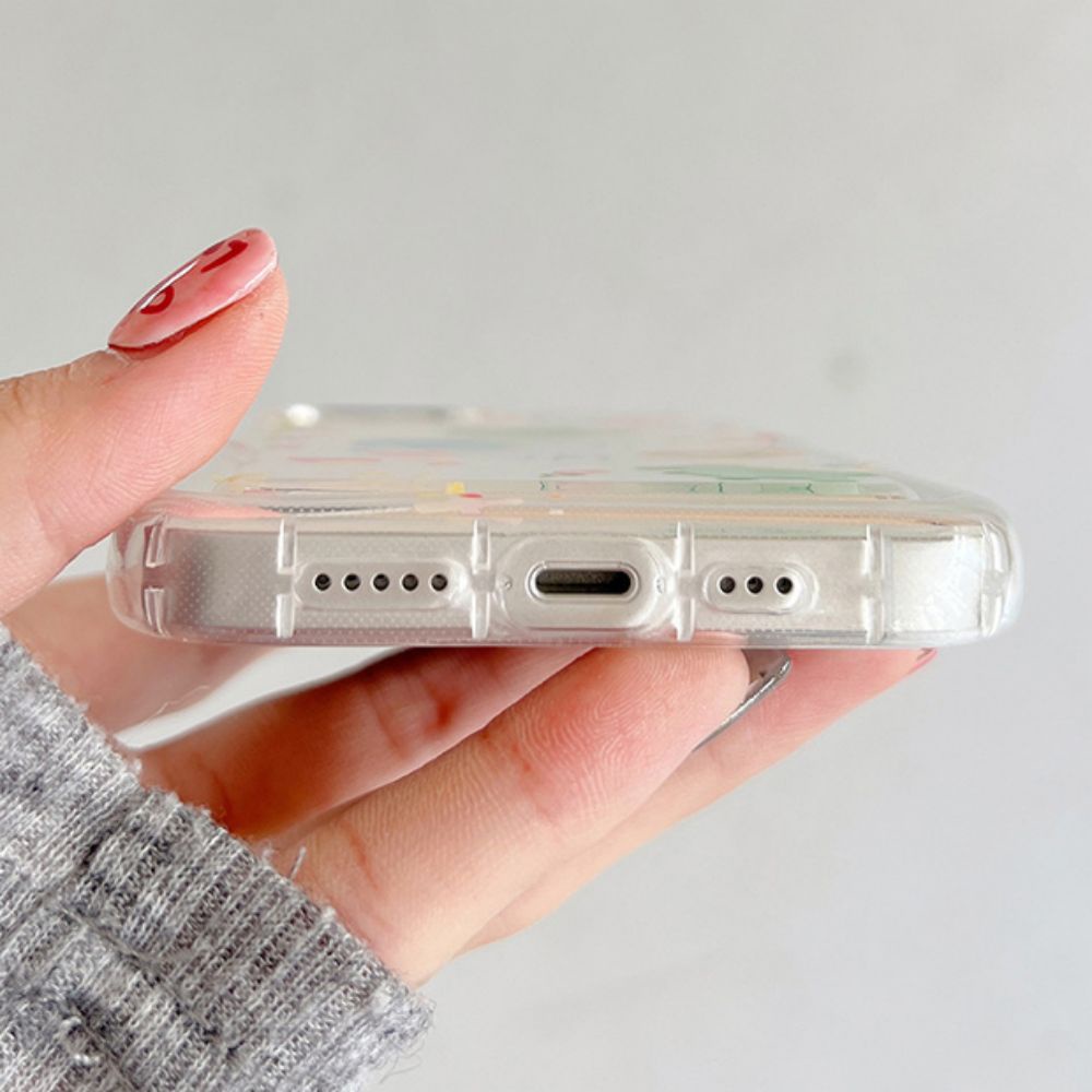 Ốp Điện Thoại TPU Mềm Chống Sốc Họa Tiết Hoạt Hình Graffiti Cho IPhone 11 14 13 12 Pro Max XS XR 7 8 Plus