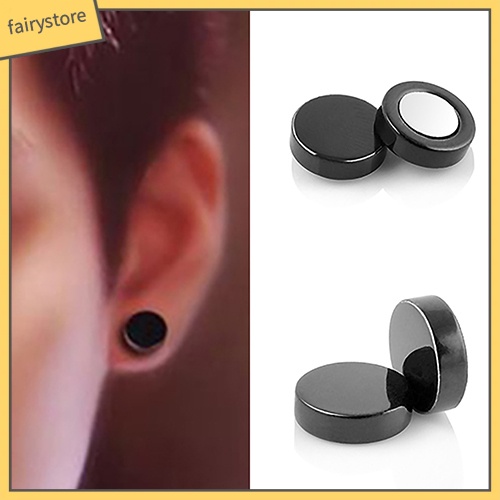 1 Đôi Bông Tai Tròn Không Xỏ Lỗ Dành Cho Nam