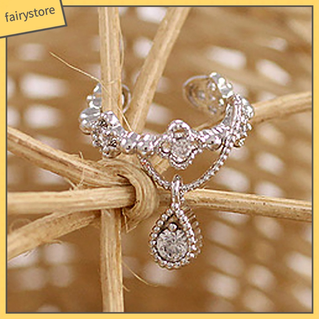 1 Khuyên Đeo Vành Tai Hình Giọt Nước Thời Trang Cho Nữ