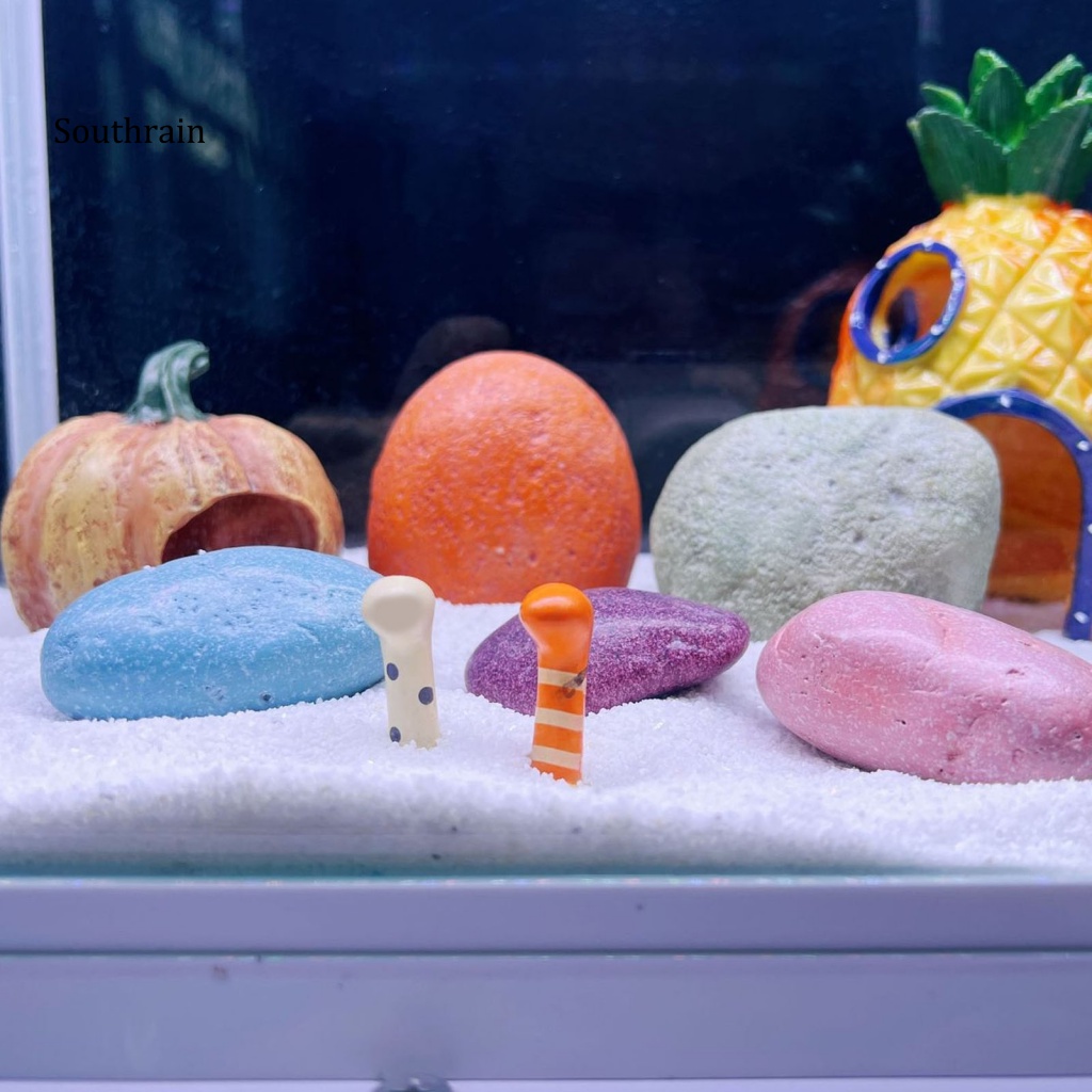 Bộ 5 Viên Đá Nhân Tạo Tự Nhiên Không Ô Nhiễm Trang Trí Bể Cá