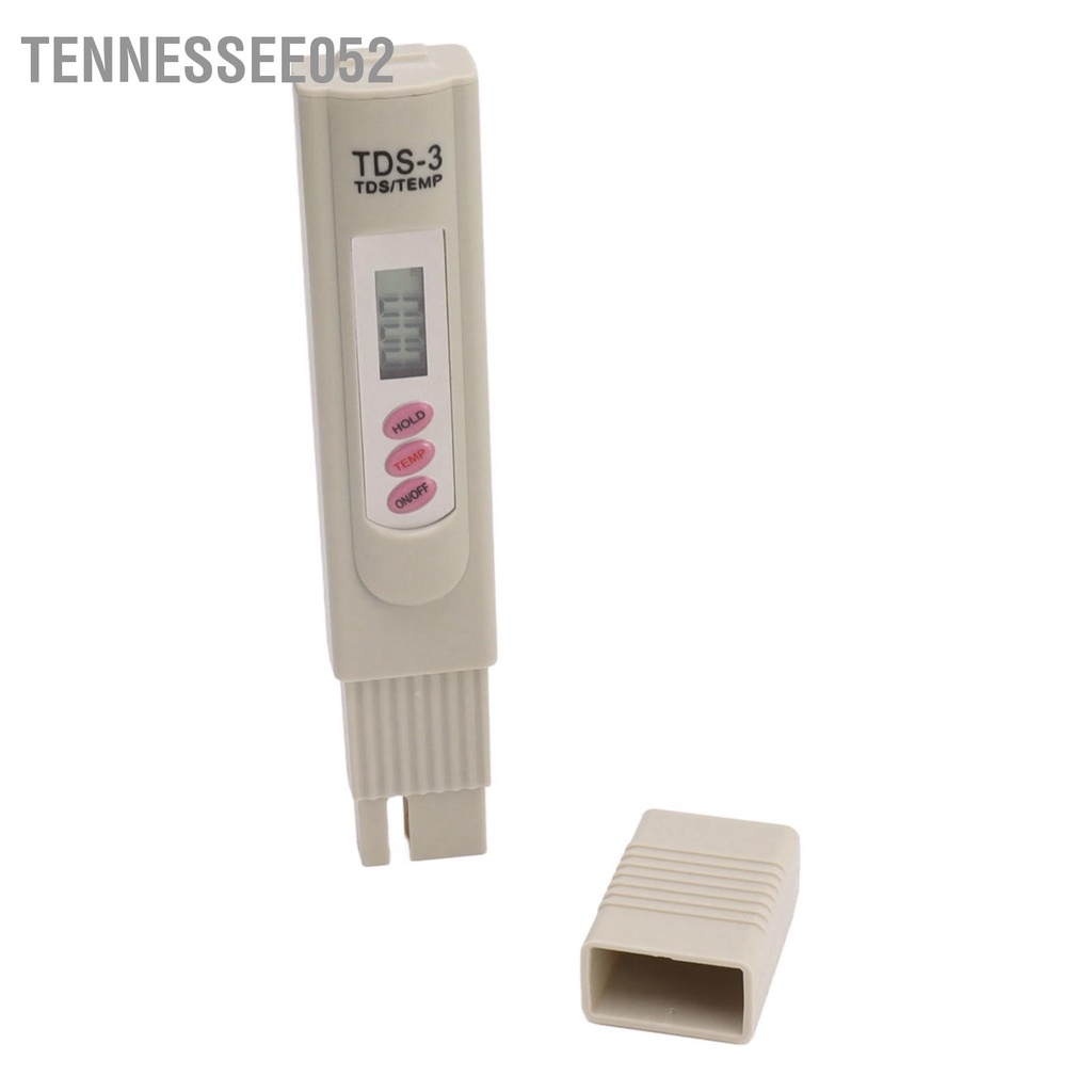 Tennessee052 Di Động Xám Chất Lượng Nước Đồng Hồ Đo 3 Nút Màn Hình Hiển Thị Kỹ Thuật Số TDS Bút Thử Cho Bể Cá
