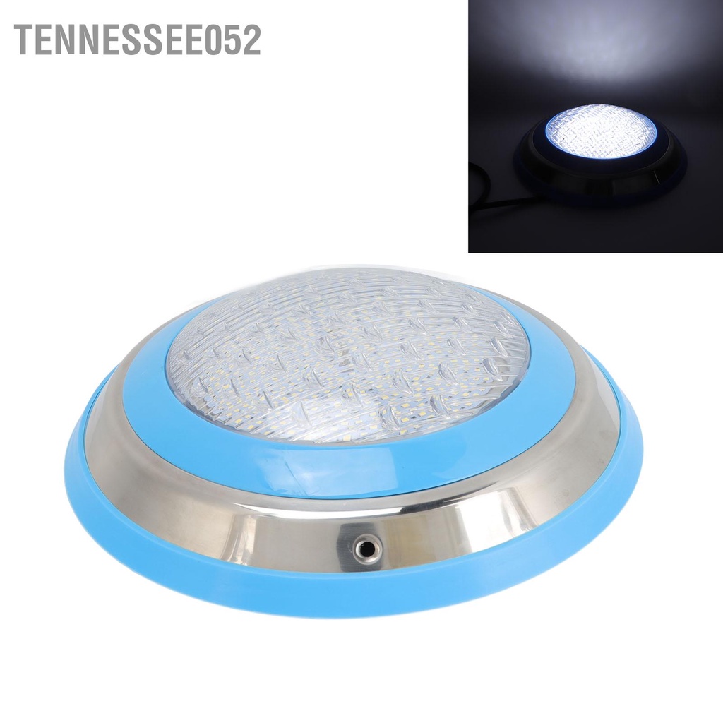 Tennessee052 Đèn LED hồ bơi IP68 chống thấm nước Inground màu trắng 35W AC 12V