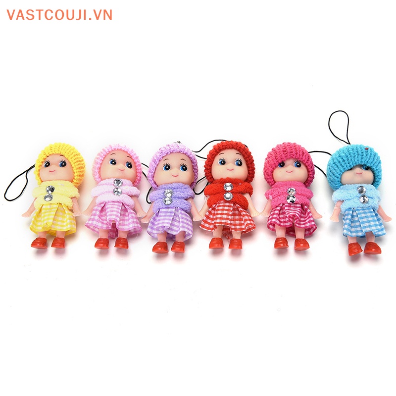 Set 6 Móc Khóa Hình Thú Nhồi Bông Đáng Yêu