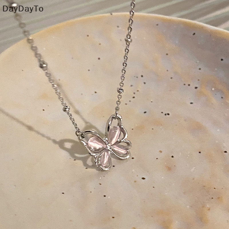 Vòng cổ Mặt Hình Bướm Màu Sắc Lấp Lánh Thời Trang Cho Nữ