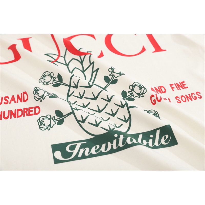 Áo Thun G88 U &amp; - Áo Thun Tay Ngắn In Hình Quả Dứa / Hoa Hồng Cổ Điển Thời Trang unisex