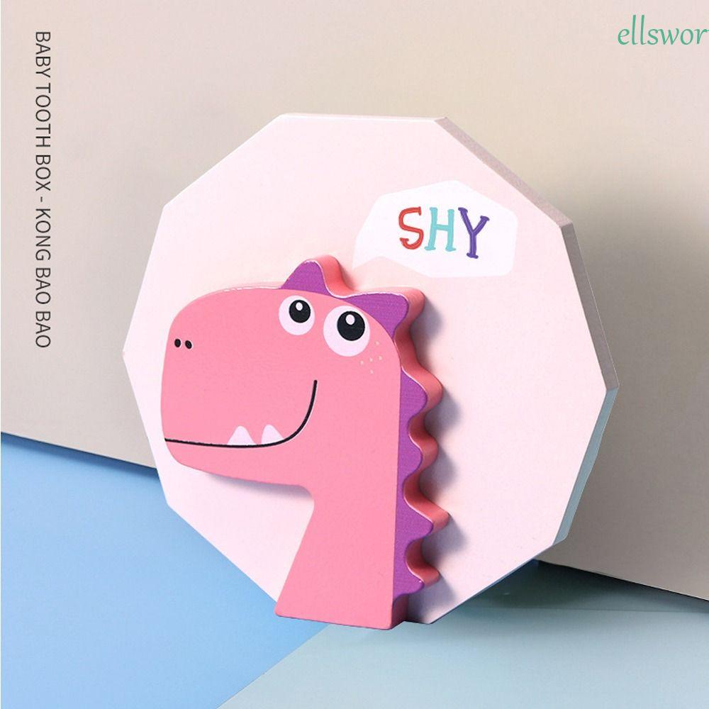 Hộp Gỗ Đựng Răng Cho Bé Hình Ngựa / Khủng Long / Gà Con Siêu Bền