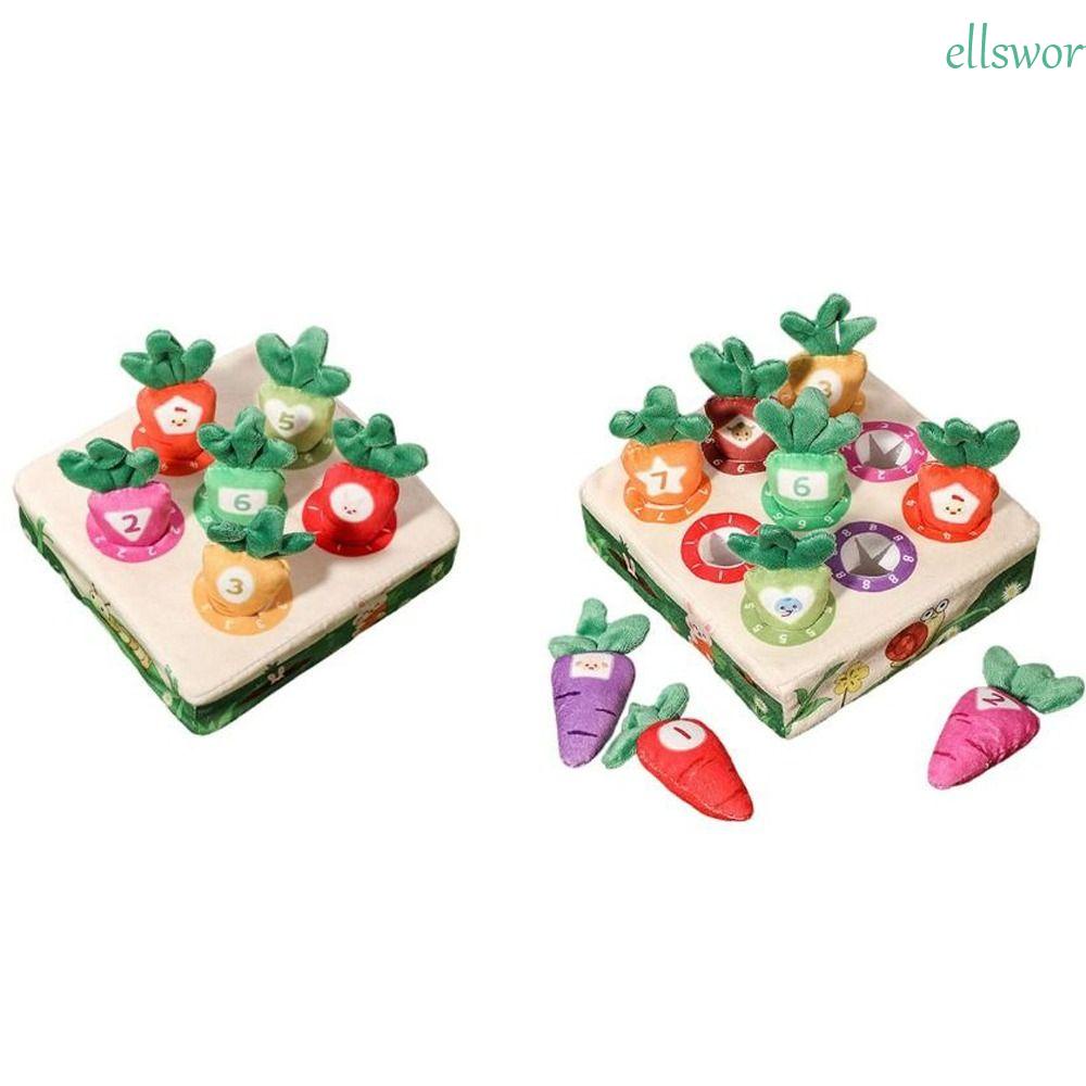 Đồ Chơi Nhồi Bông Mềm Mại Hình Rau Củ Quả Tương Tác Giáo Dục Sớm Cho Bé