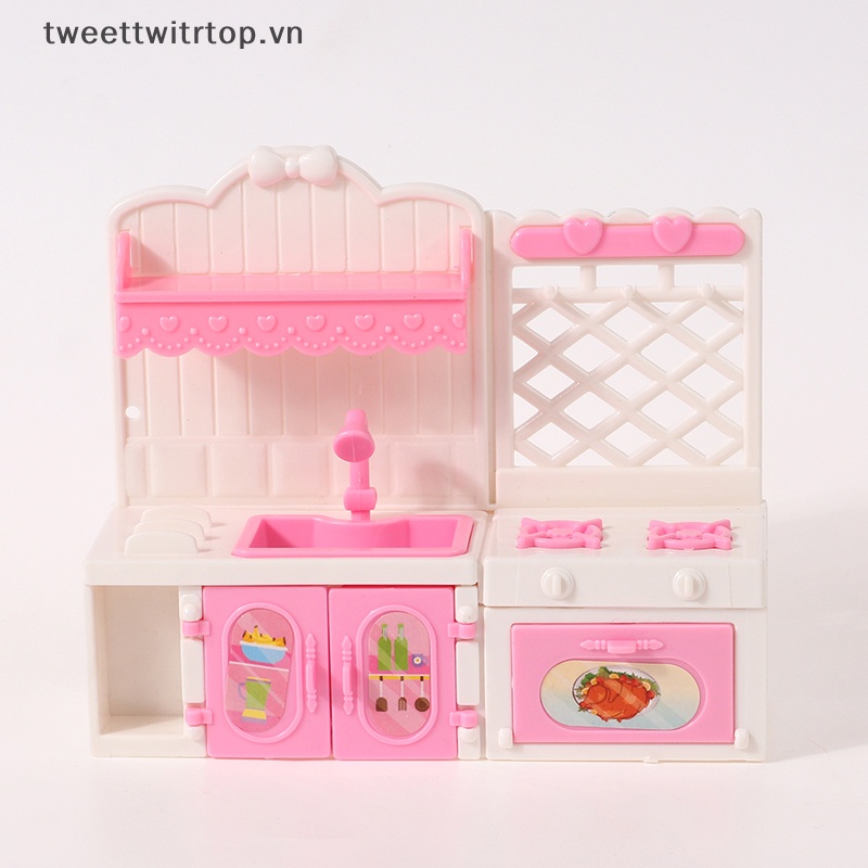 1 Bộ Bếp Lò Mini Trang Trí Nhà Búp Bê Tỉ Lệ 1: 12