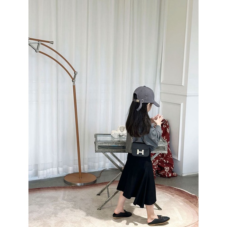 Set Áo Thun Dài Tay Và Chân Váy Đuôi Cá Phong Cách Mới Cho Bé Gái