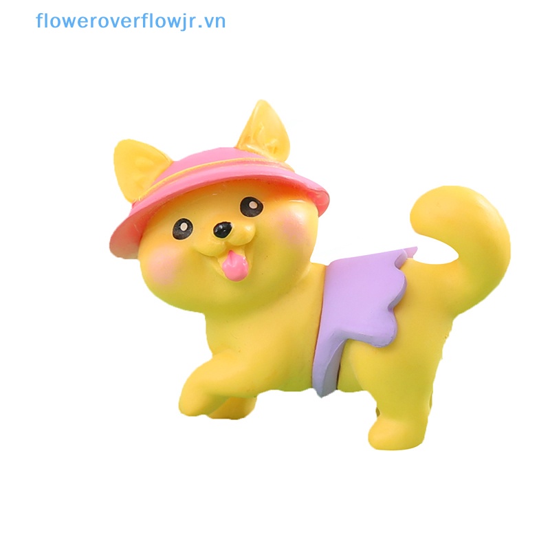 Chậu Hoa Resin Hình Cún Hoạt Hình Dễ Thương Sáng Tạo Trang Trí Nhà Búp Bê